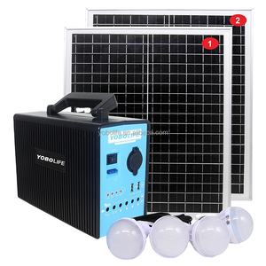 Chargeur de voiture de système solaire Portable LM-9017 batterie LiFePO4 contrôleur MPPT DC <span class=keywords><strong>12V</strong></span> <span class=keywords><strong>TV</strong></span>/ventilateur 50000mAh éclairage solaire lumières de secours - Product Image 1