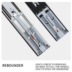 Factory Customization 40mm 45mm <strong>Slide</strong> Sliding for 20&quot; <strong>Soft</strong> Closing <strong>Drawers</strong> <strong>Push</strong> to <strong>Open</strong> <strong>Drawer</strong> <strong>Slides</strong> - Product Image 4