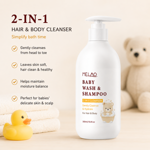 ODM Ceramide, Ácido Hialurónico y Vitamina E, Champú y Jabón 2 en 1 para Bebés, 300 ml, Limpiador Suave Hipoalergénico para Piel Delicada - Product Image 1