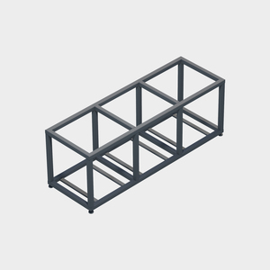 Juego de 3 contenedores de reciclaje cilíndricos de metal BDB con soporte para papel, plástico y vidrio - Product Image 4