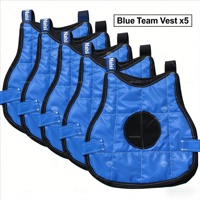 Ensemble de gilets de jeu de bataille interactifs IPS |   Lot de 10 gilets d'équipe pour tir léger et attractif (5 rouges + 5 noirs)