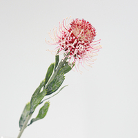 Fleur artificielle réaliste au toucher, branche unique, type coussin de fleurs, pour décorations de Noël, de remise de diplôme, d'hôtel et de maison, vente en gros