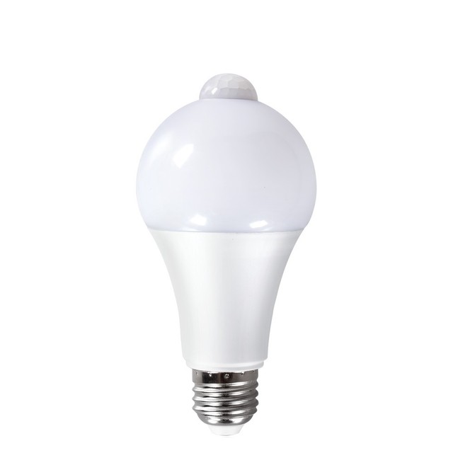 9W 12W 15W 18W E27 Smart Radar Sensing LED AC Motion Sensor Light Bulb White/Warm White CE Certified 3-5m Detection