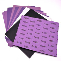 Papier abrasif professionnel OEM rectangulaire en carbure de silicium, imperméable, 9x11 pouces, feuilles de papier de verre humide et sec, polissage haute efficacité