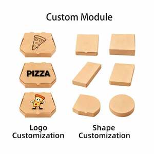 Cao Cấp Takeout Giấy Bao Bì Thực Phẩm Tùy Chỉnh Kích Thước Bánh Pizza Hộp Màu In Hộp Giấy Cho Thức Ăn Nhanh Takeaway Bao Bì Hộp - Product Image 4
