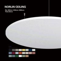 Panneaux de plafond 1200 mm, diffuseur acoustique hexagonal en fibre de verre NRC0.9, ignifuge A2, pour plafonds suspendus de salle de sport