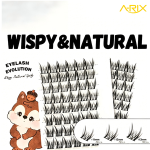 A-RIX All Day Beauty, Travel Friendly Skin Friendly Wispy Natural Eyelash <b>Clusters</b>, Manga Effect, 3 Min Long Lasting Hold - Product Image 6