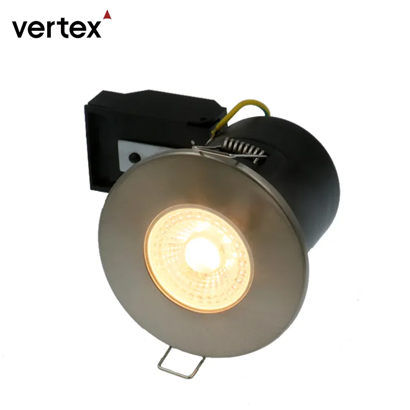 Gu10 Gx5.3 İngiltere yangın anma Led Downlight CE sertifikası yangına dayanıklı LED su geçirmez gömme Led Downlight yuvarlak şekil 50W Modern