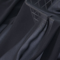Fournisseur d'usine – Tissu en velours noir super respirant 100 % polyester, style Dubaï, pour Abaya, idéal pour la mode musulmane et arabe