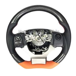 Upgrade Optimum Performance Carbon Fiber Perforated Leather for Lexus ES250 RX300 GS NX RX CT200 IS Car <b>Steering</b> Wheel - Product Image 1
