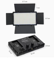 Lumière vidéo LED professionnelle Dimmable 3200-5600K Éclairage photographique de studio pour le maquillage et la photographie en direct