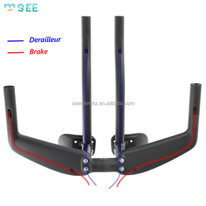 Guidon de vélo de course avec repose-bras TT et barres aérodynamiques SeeMore personnalisables - Product Image 2