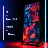 Display LED Pieghevole di Grande Formato 80 Pollici P2.5, Schermo Gigante Monoblocco con Luminosità 1200 cd, Garanzia di 2 Anni, CMS Integrato/Cloud