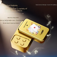 Tuiles de Mahjong Parlantes en Plastique Virales TikTok - Jouet Anti-Stress Rotatif Texas Hold'em Emballé Individuellement pour le Nouvel An