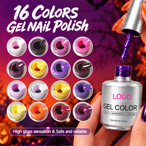 Vernis à ongles en gel UV sur le thème d'Halloween, vente en gros OEM ODM, 15 ml, vernis à ongles en gel non toxique pour salon de manucure professionnel - Product Image 3