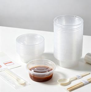 Emballage à emporter en PP, haute transparence, empilable, jetable, écologique, sans BPA, durable, pour huile de piment, vinaigre, ketchup, moutarde - Product Image 1
