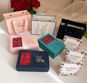 High Quality Luxury Romantic <b>Wedding</b> Gift Set Rose Gift <b>Box</b> Silk Screen Printed Necklace <b>Keepsake</b> Souvenirs for Guests-Custom - Product Image 3