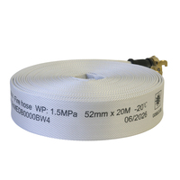 Tuyau d'incendie en PVC de qualité marine avec raccord en laiton Nakajima 2 pouces 20m certifié EN, flexible et durable pour navires