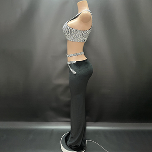 Novance Y3979 Prodotti di Punta 2024 Abiti da Ballo di Lusso Sexy Senza Maniche <span class=keywords><strong>Abbigliamento</strong></span> <span class=keywords><strong>Formale</strong></span> con Strass da Donna per Feste di Compleanno - Product Image 4