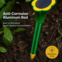 Piquet de contrôle électronique CE ROHS anti-serpents, taupes et campagnols pour jardin, ferme, verger, résistant aux intempéries, dissuasion sonore, à planter dans le sol