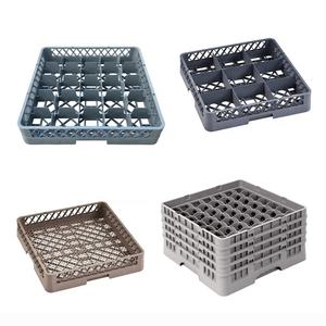Support de lave-vaisselle carré commercial hôtel Restaurant couverts <span class=keywords><strong>Cage</strong></span> panier plateau de service en verre en plastique - Product Image 5