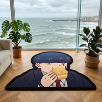 Tapis tufté personnalisé en gros sur le thème de l'anime, tapis Manga Mashle, tapis de sol en peluche douce de forme personnalisée pour la décoration de chambre
