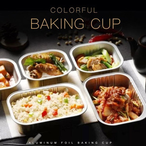 Bán Buôn Tùy Chỉnh Nhà Máy 320Ml Hãng Hàng Không Container Dùng Một Lần Nhôm Lá Thực Phẩm Cấp Bột Giấy Đúc Thực Phẩm Container Nướng Chảo - Product Image 4