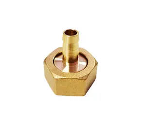 3/4" GHT Thread Brass Garden Hose Fittings With 9.5mm Barb