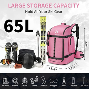 Scarponi da sci Snowboard borsa zaino da viaggio con esterno e <span class=keywords><strong>fondo</strong></span> impermeabile - Product Image 3