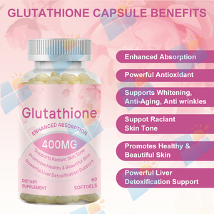 Cápsulas de Glutatión Liposomal Vegano Halal de Marca Privada SUNI OEM ODM, Suplemento de 400 mg para Adultos, Antienvejecimiento - Product Image 3