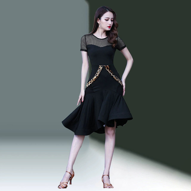 Latin Dance Echo Sexy Professional Women's Adult New ODM Model A1160 Practice & Training Clothing Dress Dresses
