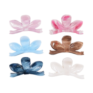 Fermaglio per capelli a forma di farfalla con perle, 2 pezzi per colore, scatola da 600 pezzi - Product Image 2