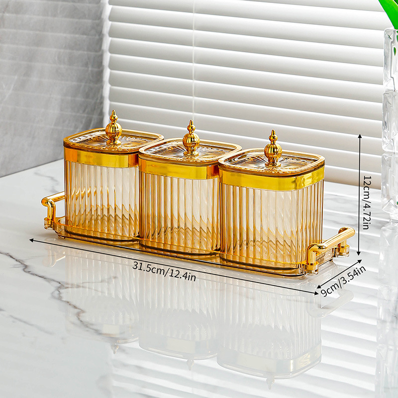 Ambre tour perle coin pot 3 grille plateau 1 set