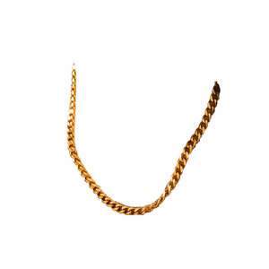 18 Karat vergoldete Edelstahl Halskette Chunky Cuban Chain Wasserdichter Hip Hop Dicker schwerer NK Schmuck für Frauen Männer - Product Image 1