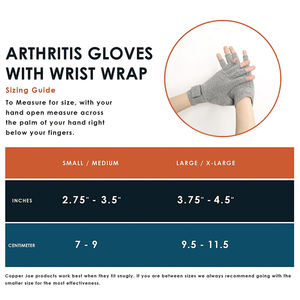 قفازات قطنية تعمل باللمس بدون أصابع قفازات ضغط لعلاج التهاب المفاصل مع حزام - Product Image 4