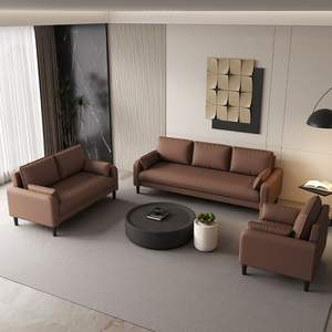 Canapé de style italien, luxe léger, carré, rembourré, garnissage en mousse, pour salon, petit appartement, espace de location - Product Image 3