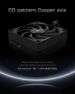 Ventilador Lovingcool RGB PWM de 120mm, disipador de calor de PC de refrigeración rápida, carcasa de ordenador silenciosa de alta velocidad, Enfriador de juegos, diseño de refrigeración rápida - Product Image 2