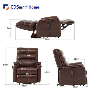 Venta caliente Silla reclinable de Elevación paralela plana ajustable en altura de cuero de doble Motor para salón de belleza - Product Image 1