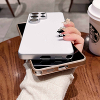 Casing Ponsel Plastik AG Matte Magnetik Laser Bercahaya untuk S26/S25/S24 Ultra Plus dengan Perlindungan Kamera