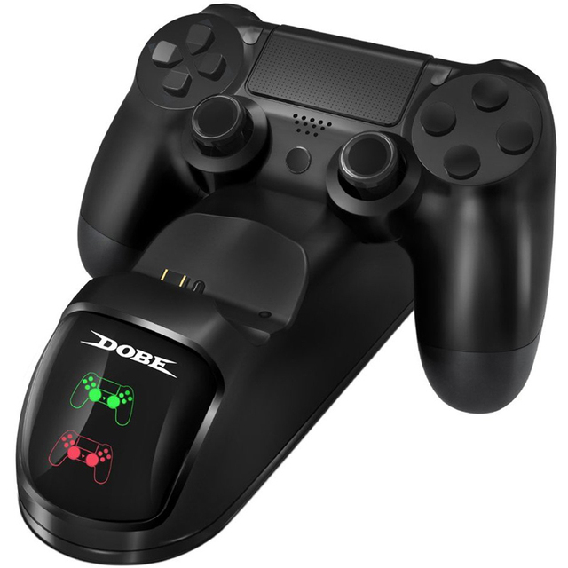 2026 Fast Charging Dock Dual Controllers Charger Station Gamepad Stand Holder Base for PlayStation 4 PS4/Pro/Slim