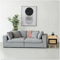 Ensemble de canapés de loisirs Nisco, moderne, élégant, en tissu de haute qualité - Confortable et durable pour les halls d'hôtel, les salons et les chambres à coucher