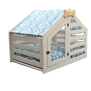 Customized Large Honey Pine Modern Dog House Wooden Pet House Dog Crate Wood Dog House