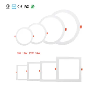 Quadrado redondo 4 polegadas 6 polegadas recesso luzes de teto Pot Lights 9w 12w 18w Dimmable Smd conduziu a luz do painel