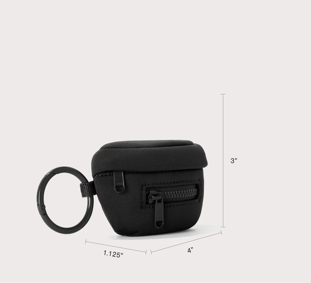 Customized Mini Waterproof Neoprene Keychain Earphone Storage Pouch
