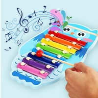 Animal 8 Tones Xylophone Toys Hand Knock Piano Toy Percussion Instrument Early Education Toys