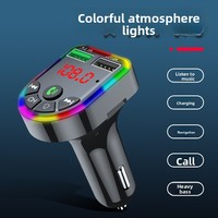 Lecteur MP3 de voiture F5 intelligent avec prise USB/carte TF en plastique 5.3, musique sans perte, transmetteur FM