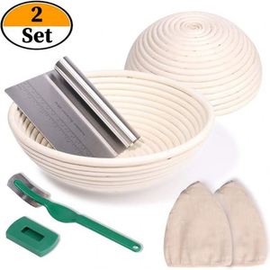 Fermento Natural Scorer Utensilio Spelt Pao Comprar Wet Lavavel Cesto Para Vime Banneton Lined 10 Polegadas Capa Oval Bannetons - Product Image 3