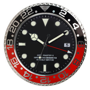 Đồng hồ treo tường kim loại thiết kế sang trọng, mặt số thạch anh, kiểu dáng <span class=keywords><strong>analog</strong></span>, trang trí văn phòng, độc đáo, có kính phóng đại, hiện đại, đồng hồ đeo tay và đồng hồ treo tường - Product Image 3