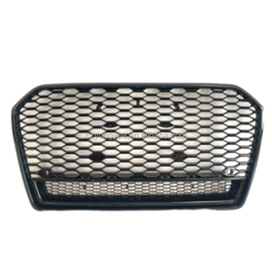 Griglia anteriore RS6 sostituzione griglia auto lucido nero cromato <span class=keywords><strong>A6</strong></span> griglia anteriore per <span class=keywords><strong>Audi</strong></span> <span class=keywords><strong>A6</strong></span> 2016 2017 <span class=keywords><strong>2018</strong></span> 2019 - Product Image 3