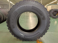 Pneu tout-terrain robuste 12R22.5 295/80R22.5 à motif bloc avec composé anti-coupure, pour camions miniers et carrières
